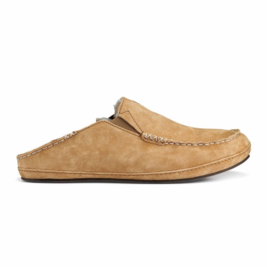 Olukai Men's Moloa Slipper - Tobacco US507-948